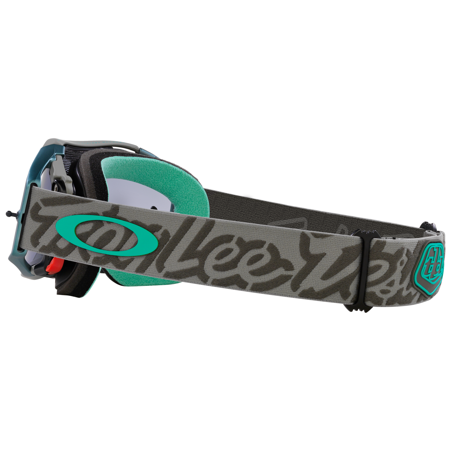 Oakley Airbrake MTB Goggles - One Size Fits Most - Troy Lee Designs Tactical Green - Light Grey Lens