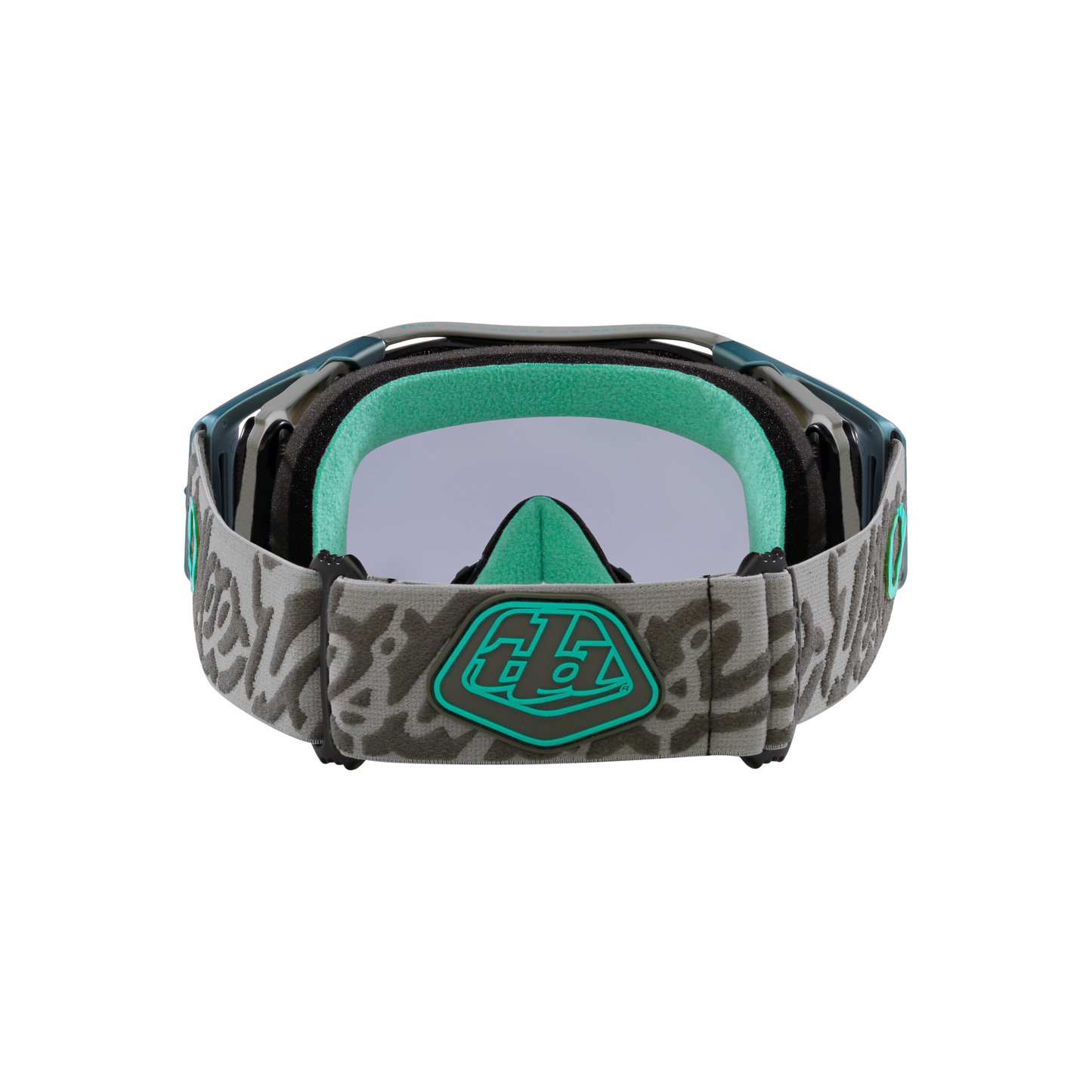 Oakley Airbrake MTB Goggles - One Size Fits Most - Troy Lee Designs Tactical Green - Light Grey Lens