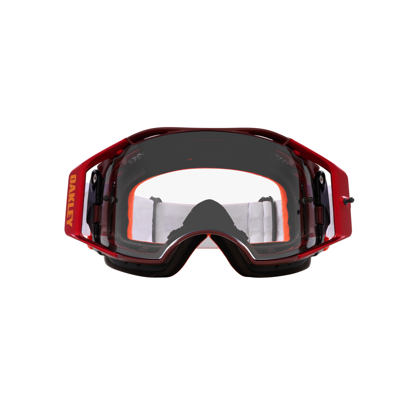 Oakley Airbrake MTB Goggles - One Size Fits Most -  Troy Lee Designs Red Lightning - Clear Lens