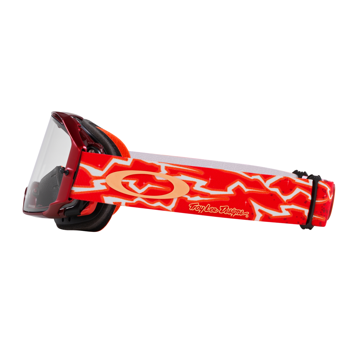 Oakley Airbrake MTB Goggles - One Size Fits Most -  Troy Lee Designs Red Lightning - Clear Lens