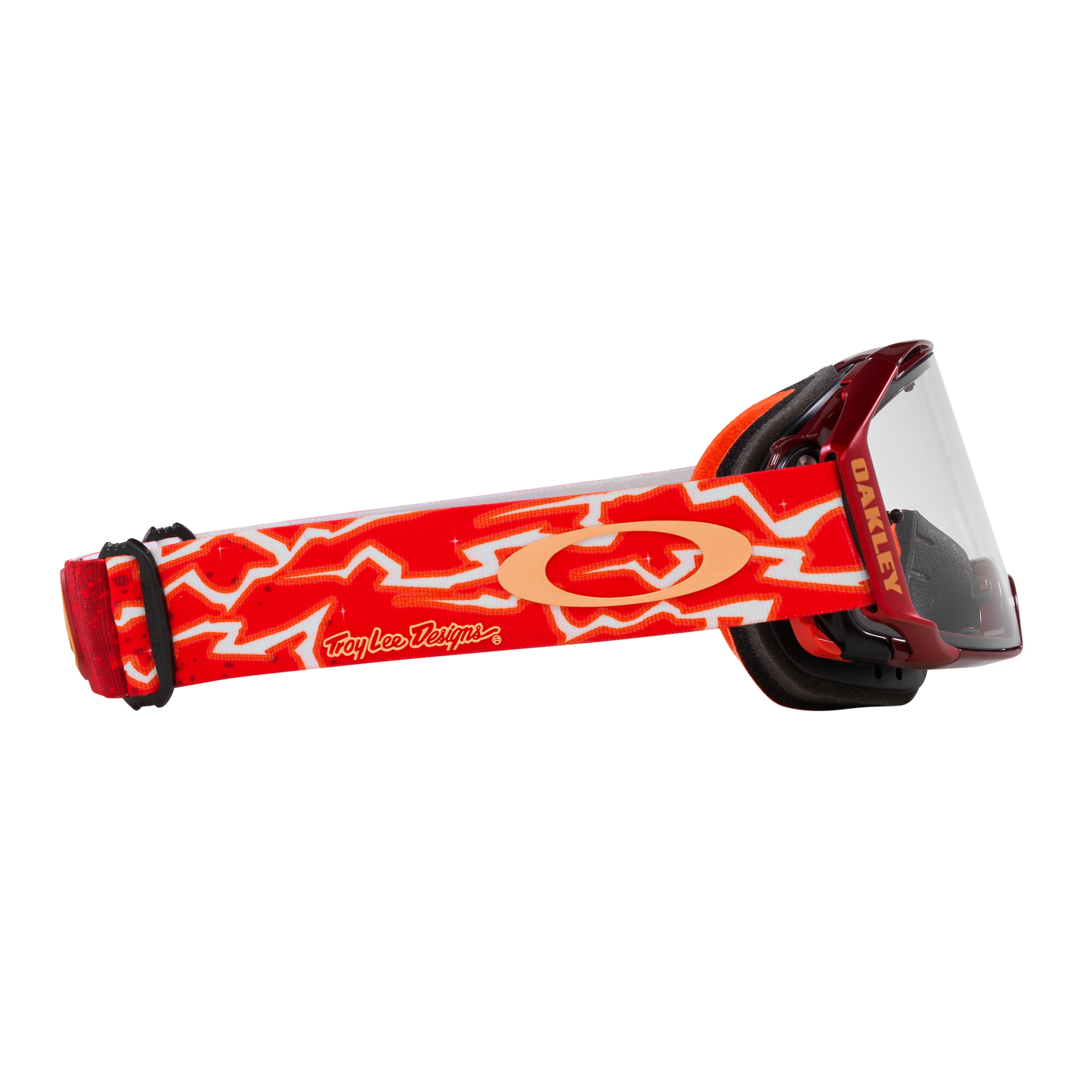 Oakley Airbrake MTB Goggles - One Size Fits Most -  Troy Lee Designs Red Lightning - Clear Lens
