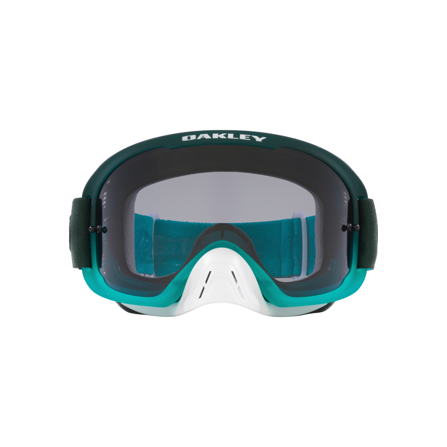 Oakley O Frame 2.0 Pro MTB Goggles - One Size Fits Most -  TLD Hunter Green Stripes - Dark Grey Lens
