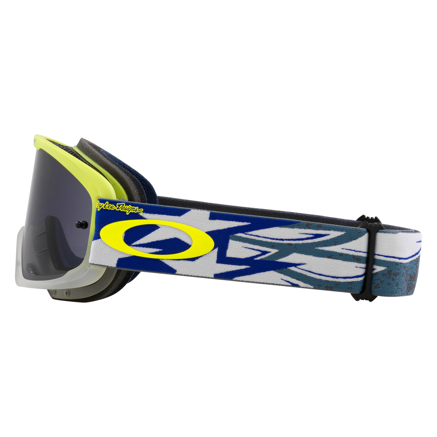 Oakley O Frame 2.0 Pro MTB Goggles - One Size Fits Most -  Troy Lee Designs Blue Wings - Dark Grey Lens