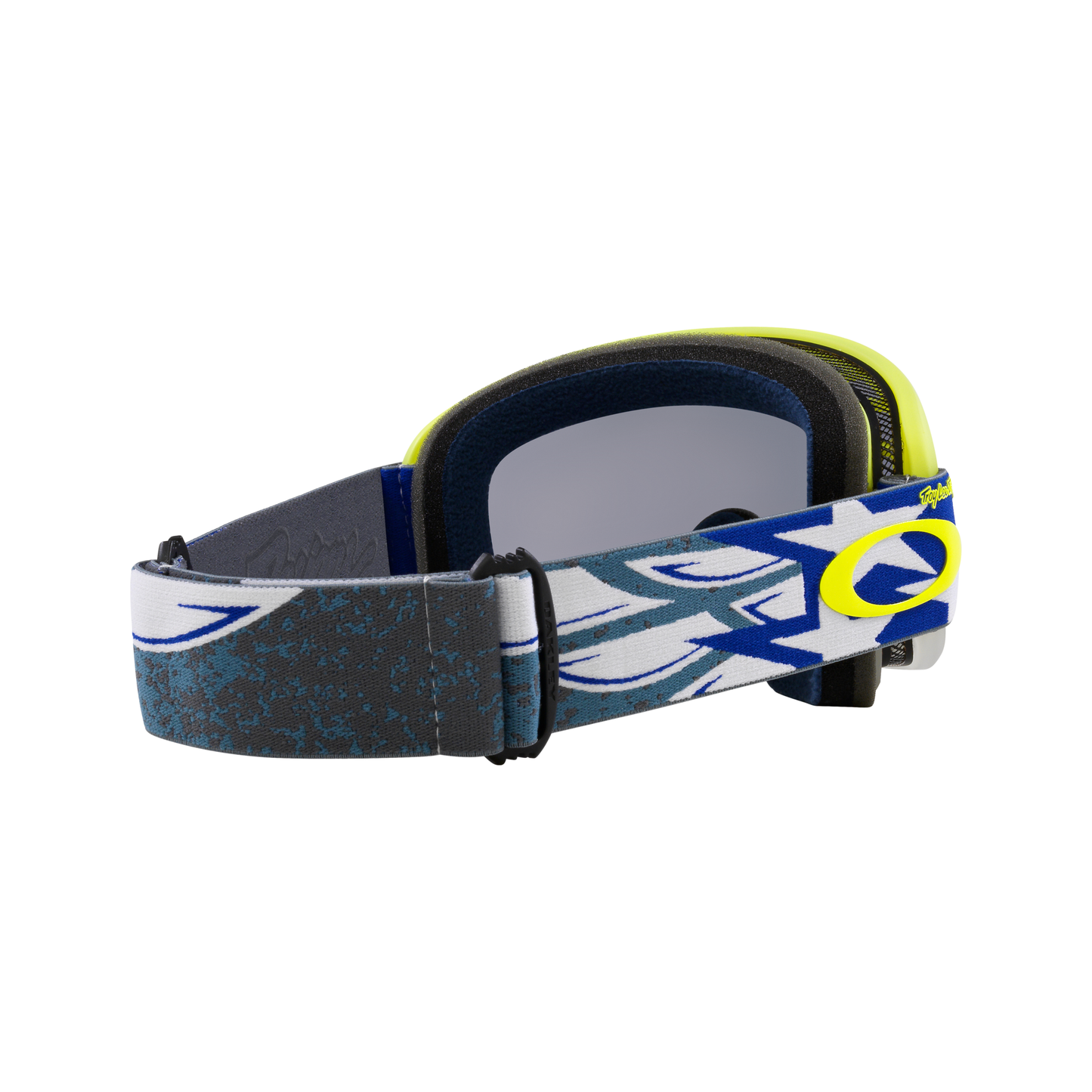 Oakley O Frame 2.0 Pro MTB Goggles - One Size Fits Most -  Troy Lee Designs Blue Wings - Dark Grey Lens