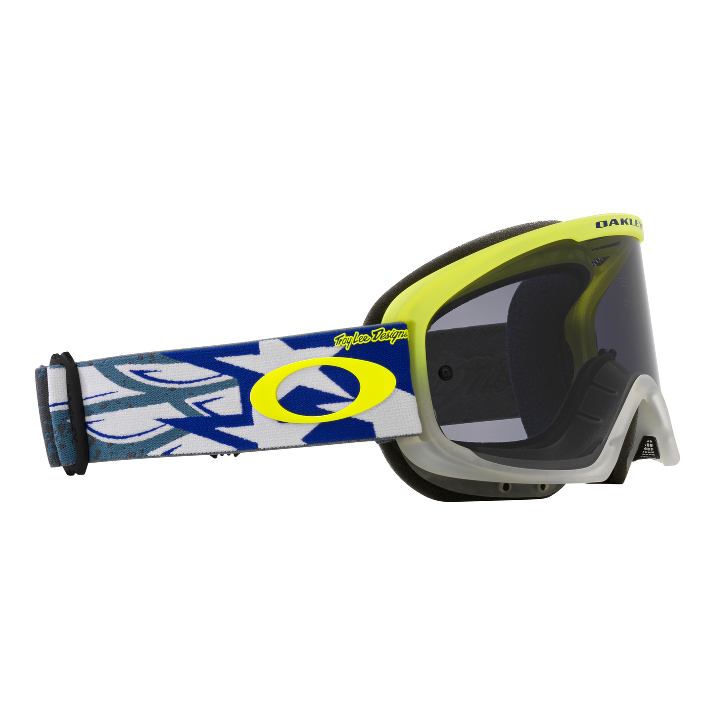 Oakley O Frame 2.0 Pro MTB Goggles - One Size Fits Most -  Troy Lee Designs Blue Wings - Dark Grey Lens
