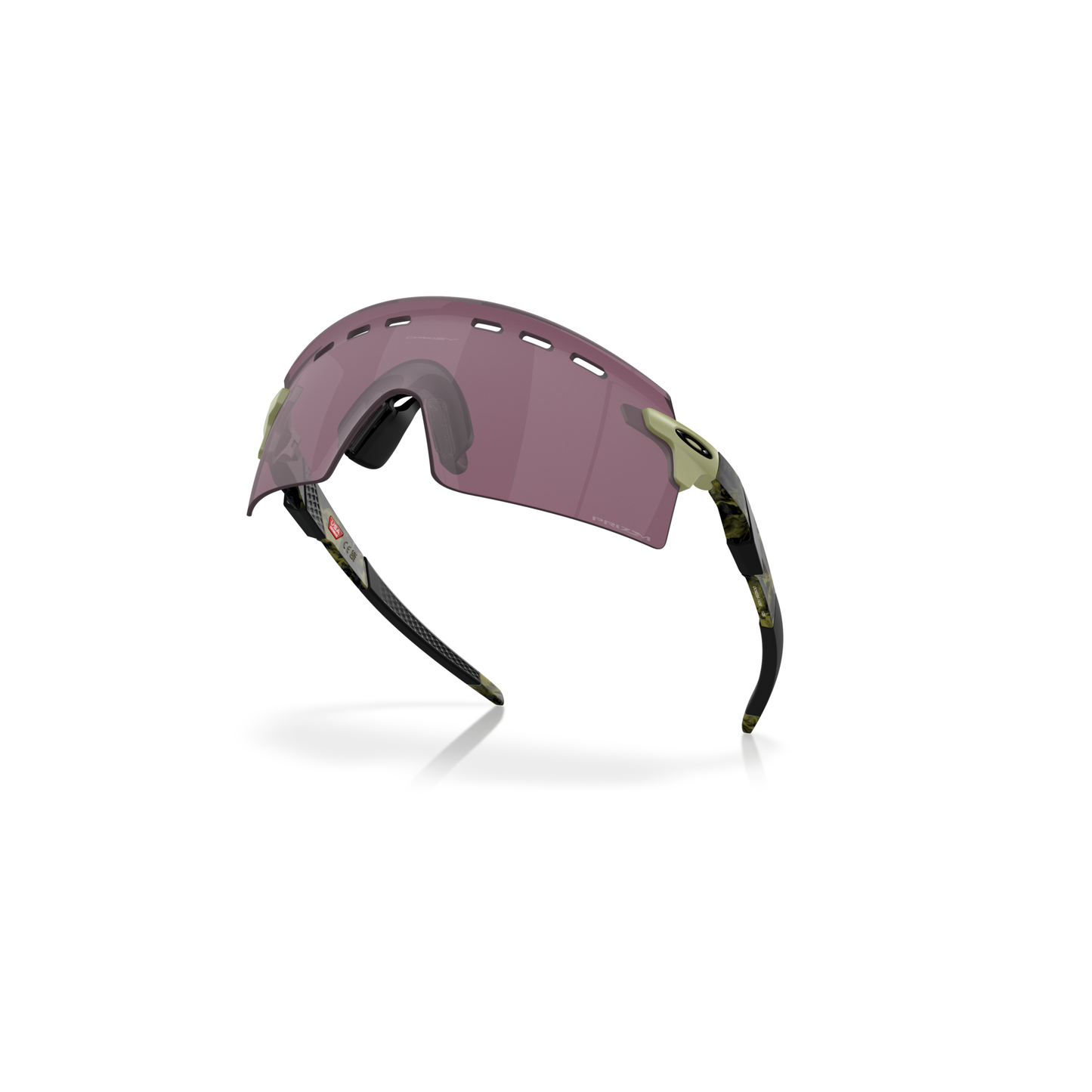 Oakley Encoder Strike Vented Sunglasses - XL - 138mm - Fern Swirl Prizm Road Black Lens