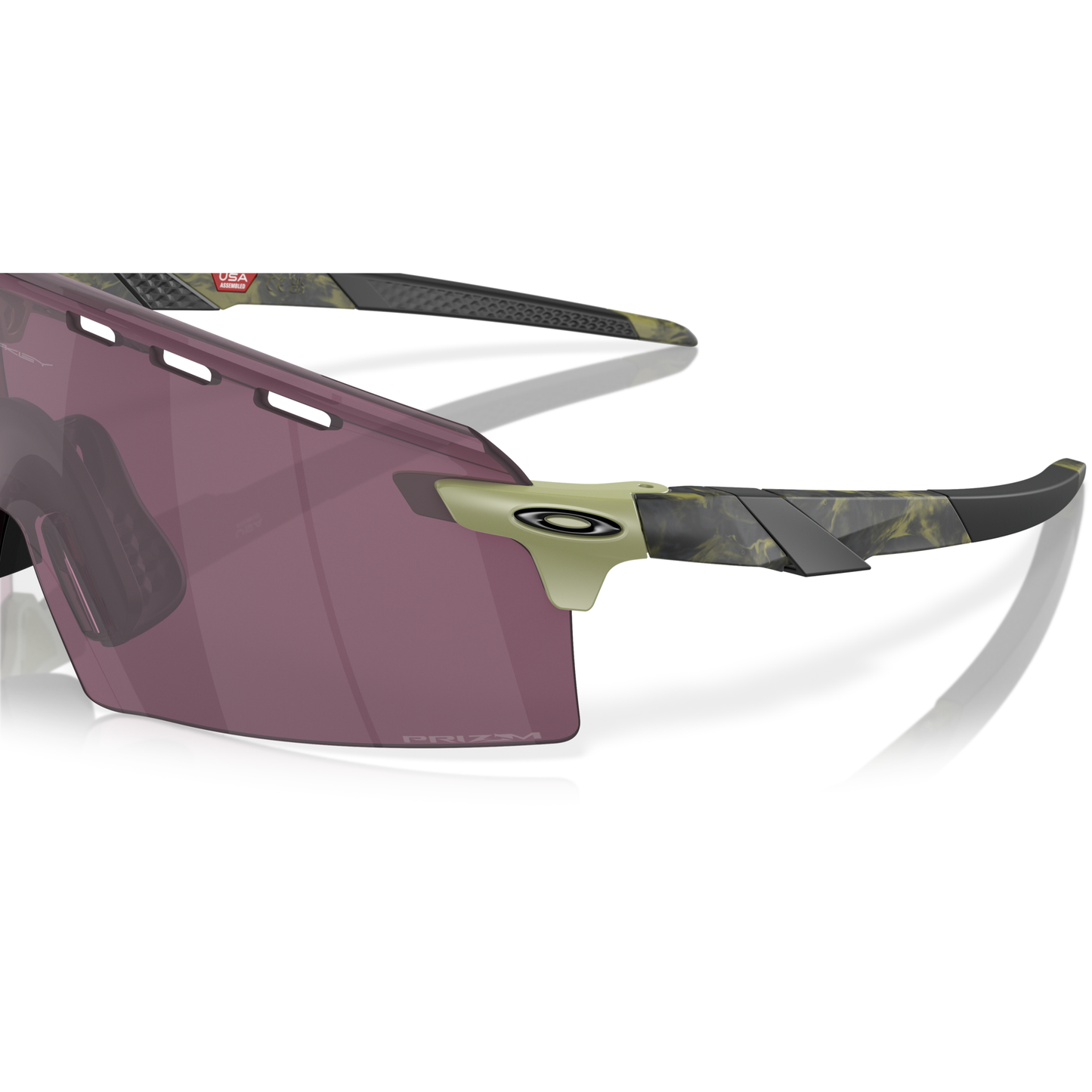 Oakley Encoder Strike Vented Sunglasses - XL - 138mm - Fern Swirl Prizm Road Black Lens