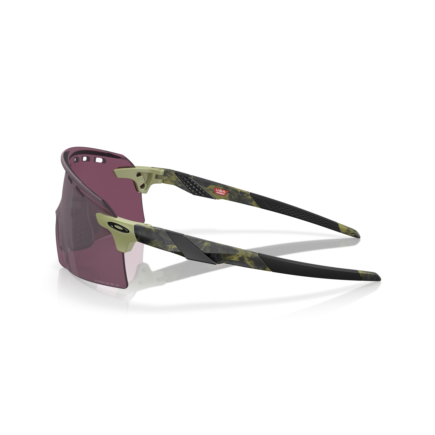Oakley Encoder Strike Vented Sunglasses - XL - 138mm - Fern Swirl Prizm Road Black Lens