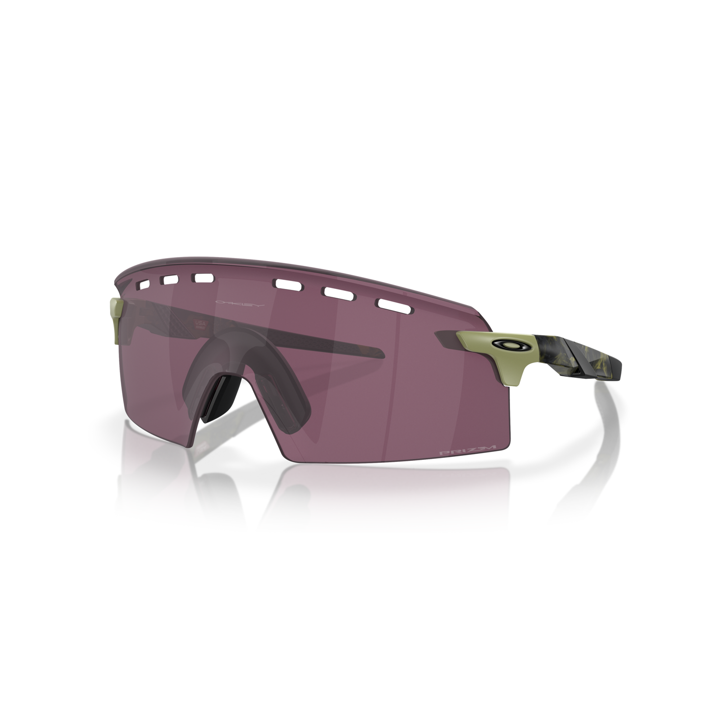 Oakley Encoder Strike Vented Sunglasses - XL - 138mm - Fern Swirl Prizm Road Black Lens