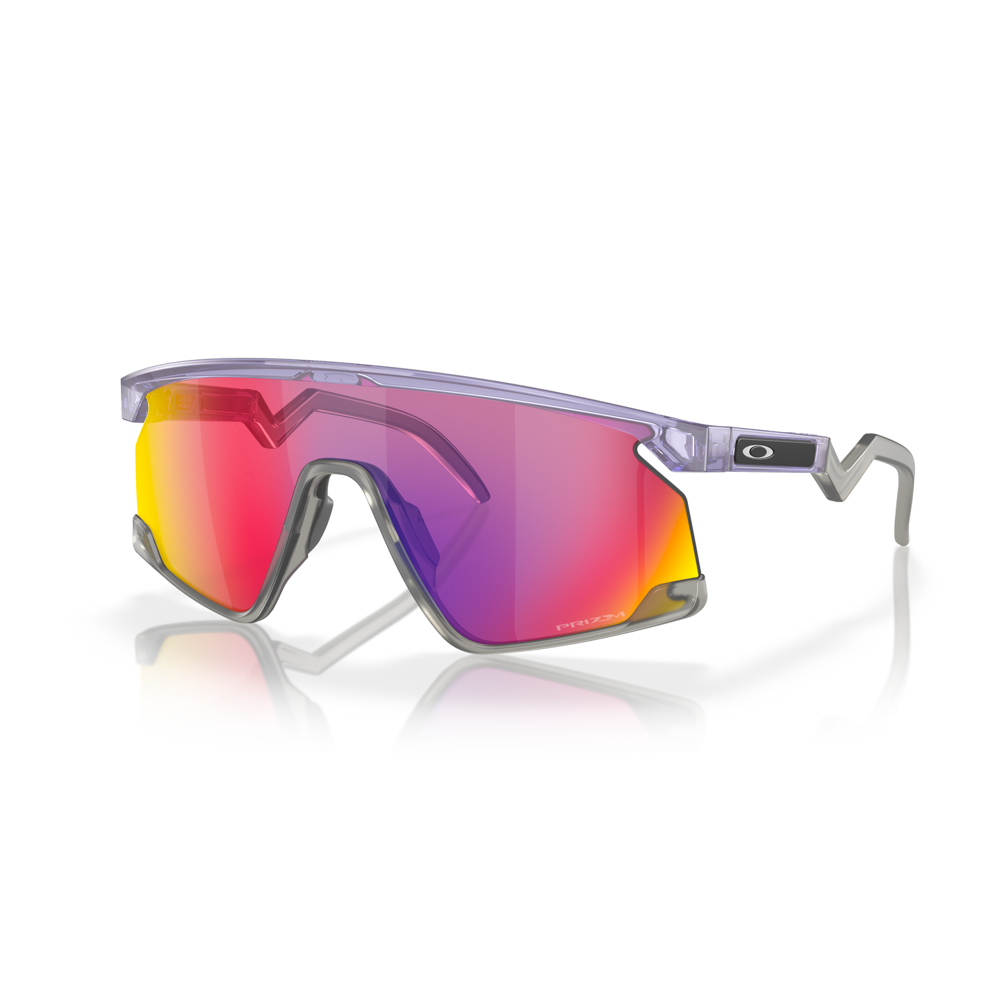 Oakley BXTR Sunglasses - L - 135mm - Translucent Lilac - PRIZM Road Lens
