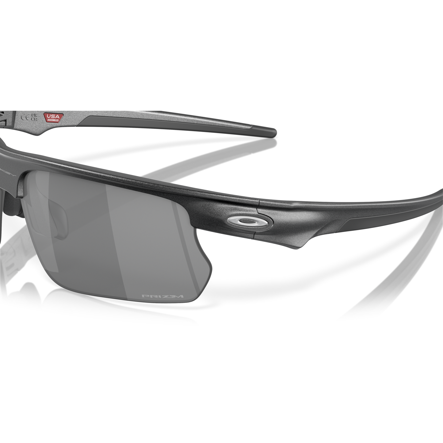 Oakley Bisphaera Sunglasses - L - 135mm - Steel Prizm Black Lens