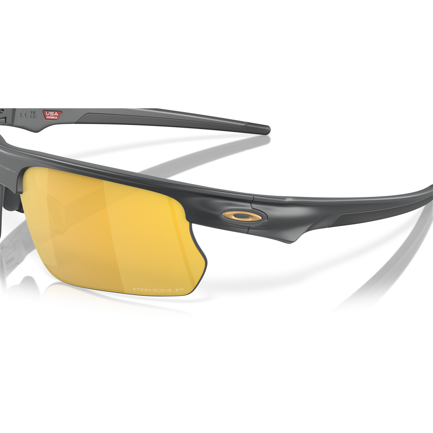 Oakley Bisphaera Sunglasses - L - 135mm - Matte Carbon Prizm 24k Polarized Lens