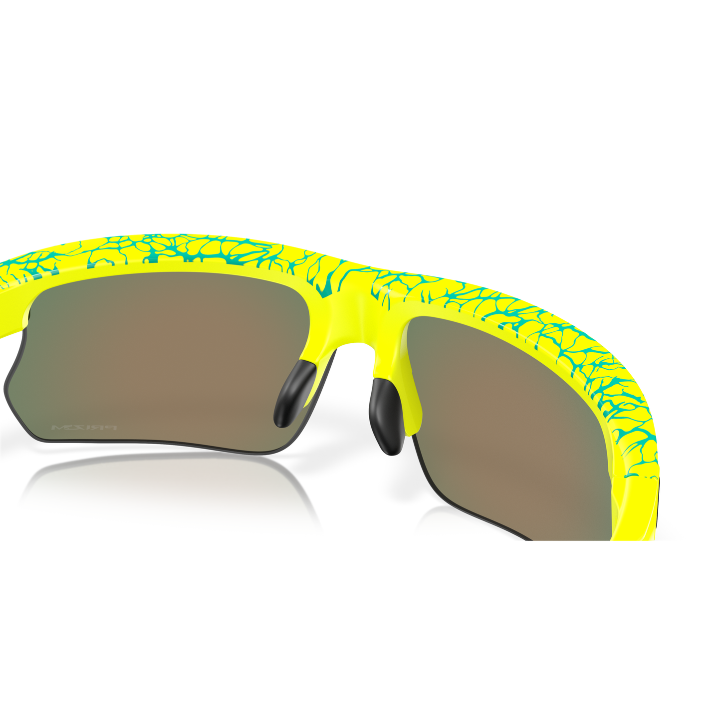 Oakley Bisphaera Sunglasses - L - 135mm - Matte Tennis Ball Yellow Celeste Neuron Prizm Ruby Lens