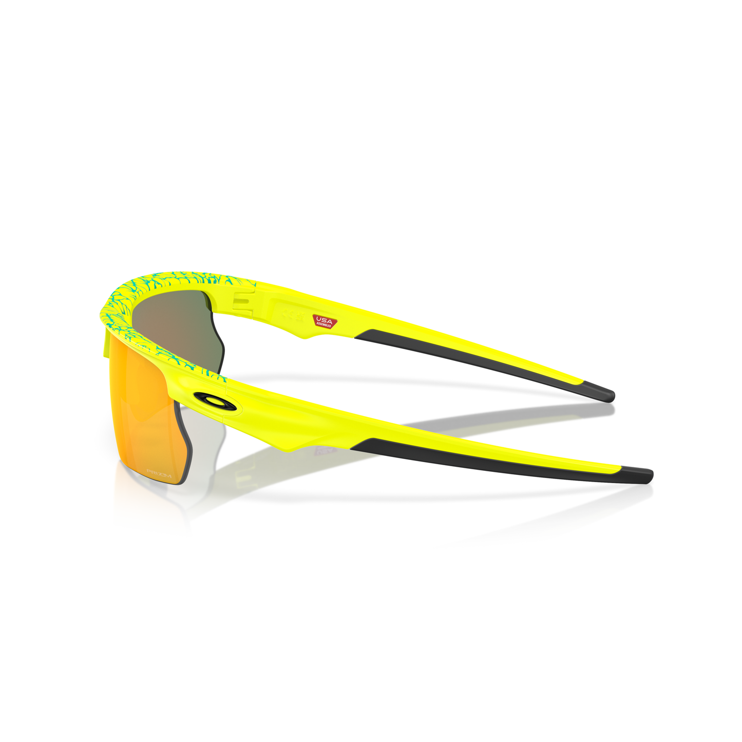 Oakley Bisphaera Sunglasses - L - 135mm - Matte Tennis Ball Yellow Celeste Neuron Prizm Ruby Lens