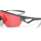 Oakley Sphaera Sunglasses - L - 134mm - Matte Grey Smoke - Prizm Trail Torch Lens