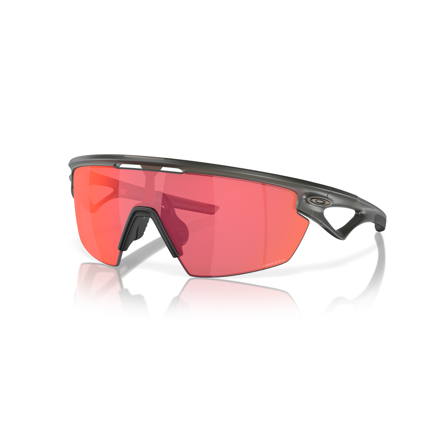 Oakley Sphaera Sunglasses - L - 134mm - Matte Grey Smoke - Prizm Trail Torch Lens