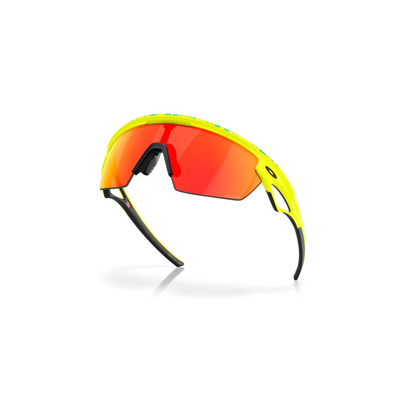 Oakley Sphaera Sunglasses - L - 134mm - Matte Tennis Ball Yellow Celeste Neuron Prizm Ruby Lens