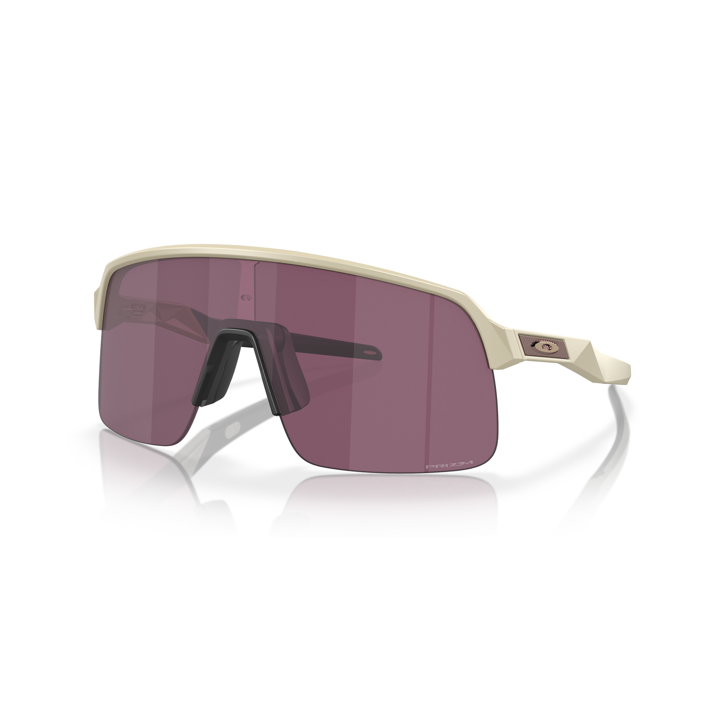 Oakley Sutro Lite Sunglasses - M - 133mm - Matte Sand - PRIZM Road Black Lens