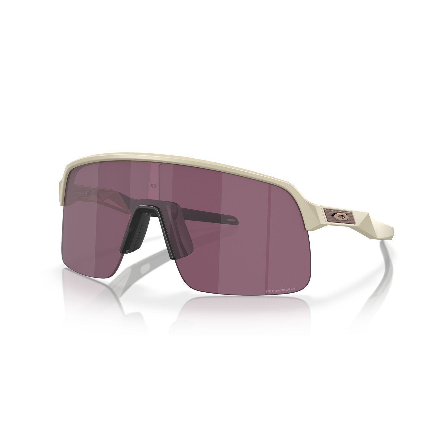Oakley Sutro Lite Sunglasses - M - 133mm - Matte Sand Prizm Road Black Lens