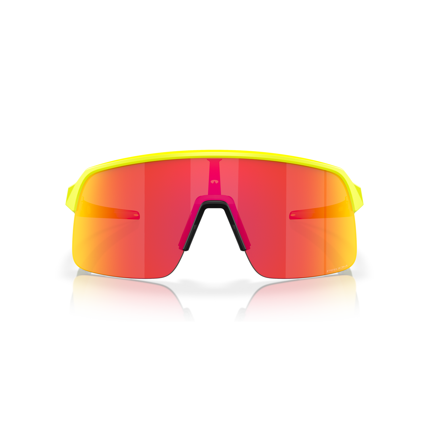 Oakley Sutro Lite Sunglasses - One Size Fits Most - Matte Tennis Ball Yellow Celeste Neuron - Prizm Ruby Lens