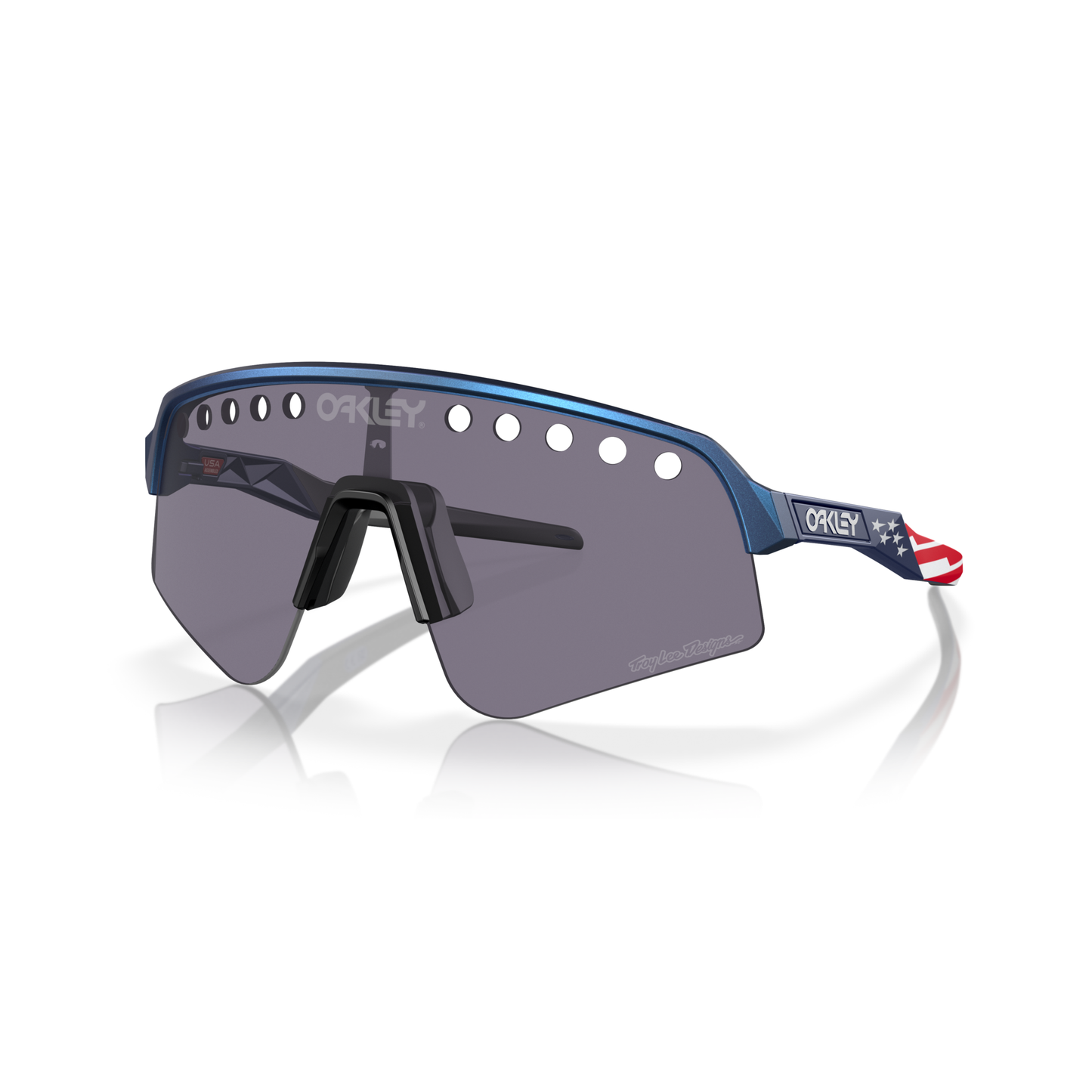 Oakley Sutro Lite Sweep Sunglasses - M - 133mm - Sweep Tld Blue Colorshift Prizm Grey Lens