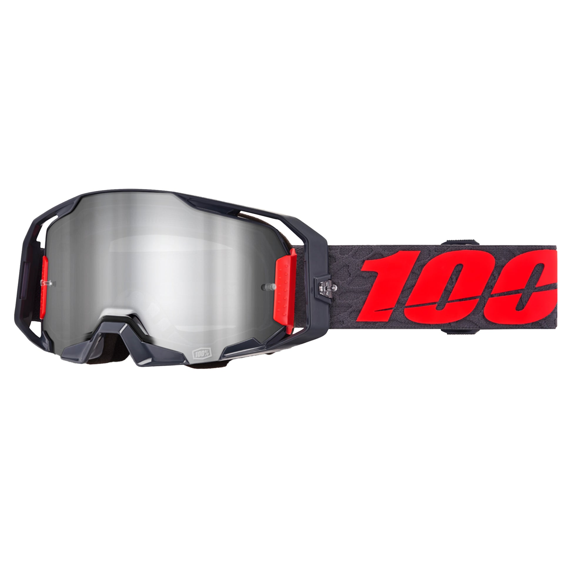 100 Percent Armatic Goggles - One Size Fits Most - Turo - Mirror Silver - Image 1