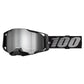 100 Percent Armega Goggles - One Size Fits Most - Black - Mirror Silver - Image 1