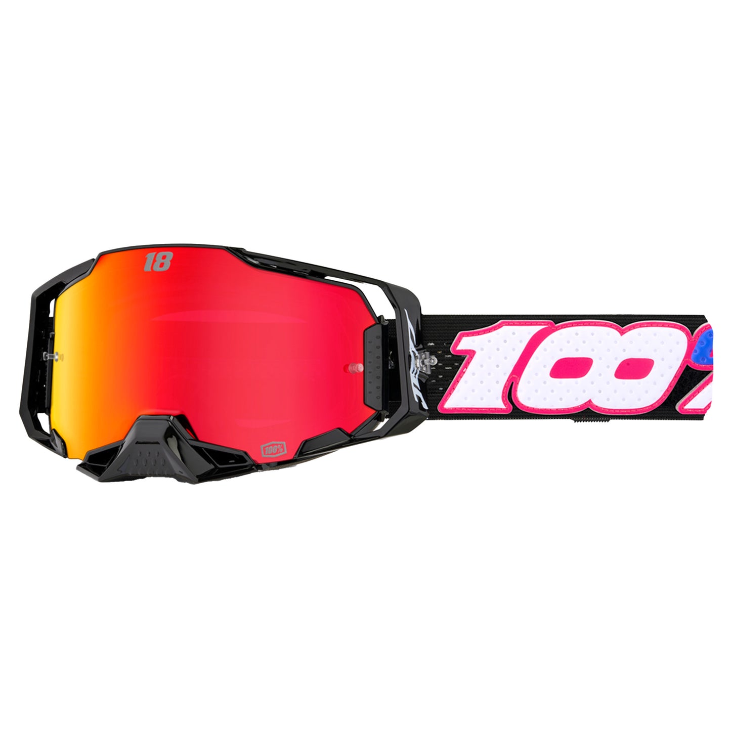 100 Percent Armega Hiper Goggles - One Size Fits Most - Jettpak Special - Mirror Red - Image 2