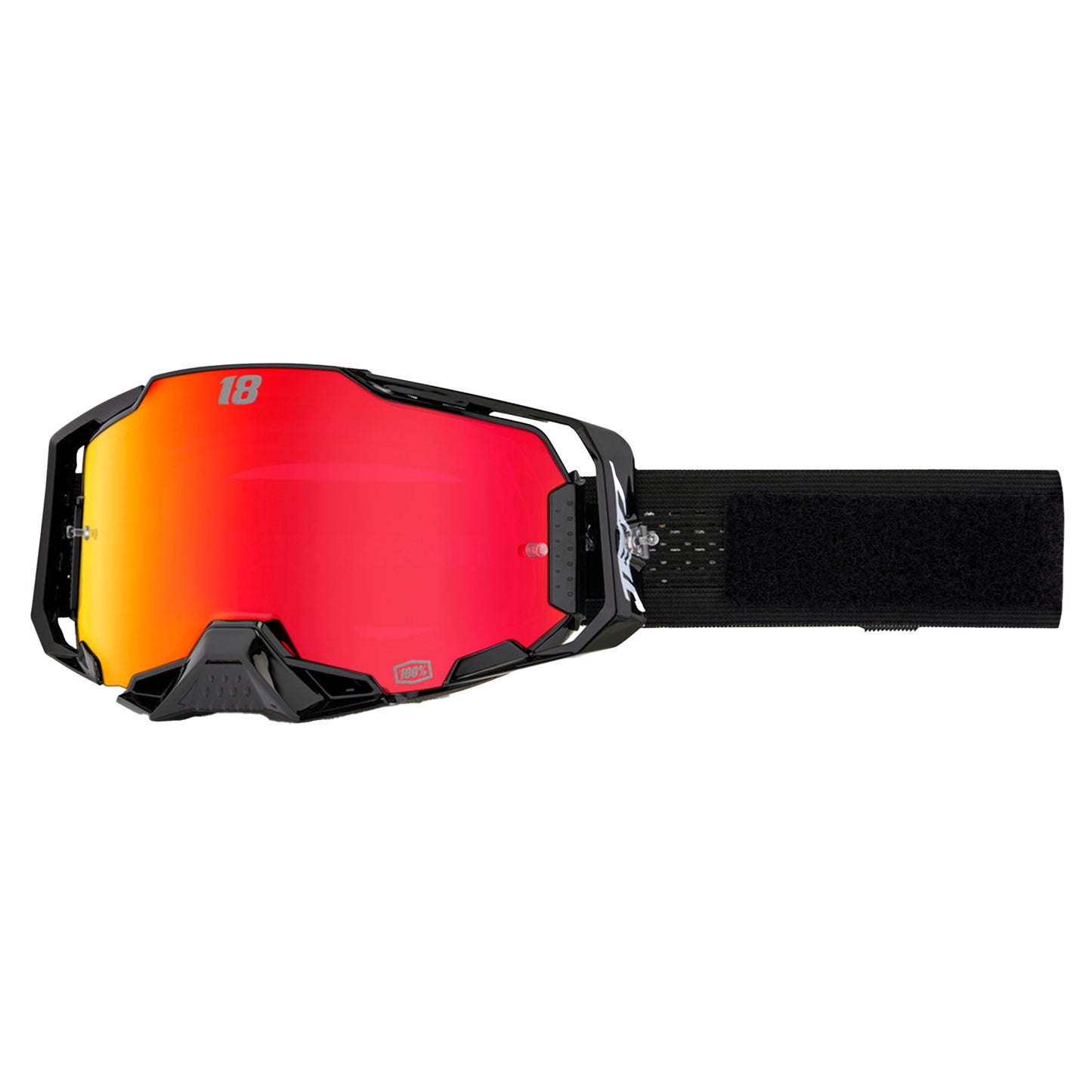 100 Percent Armega Hiper Goggles - One Size Fits Most - Jettpak Special - Mirror Red - Image 4