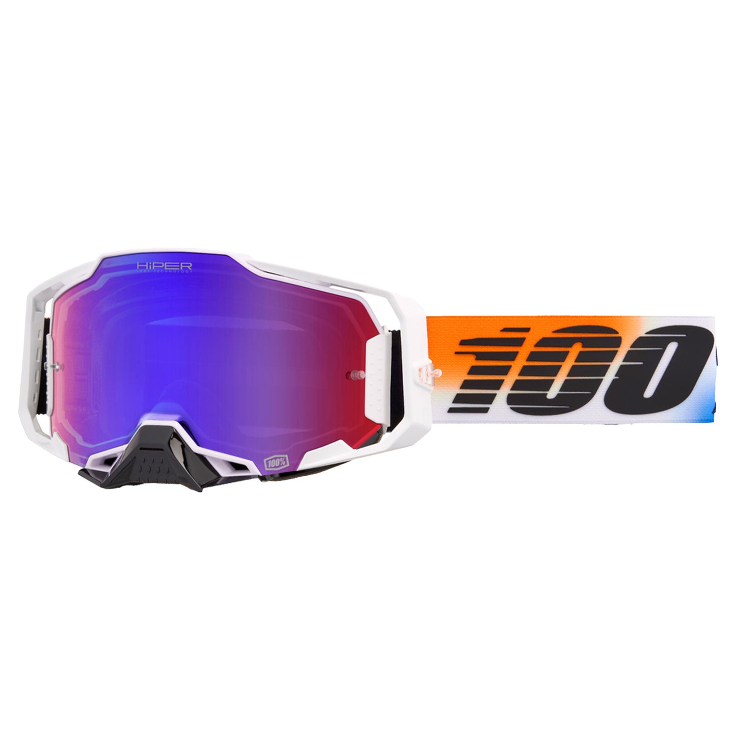 100 Percent Armega Hiper Goggles - One Size Fits Most - United - Mirror Red/Blue - Image 1