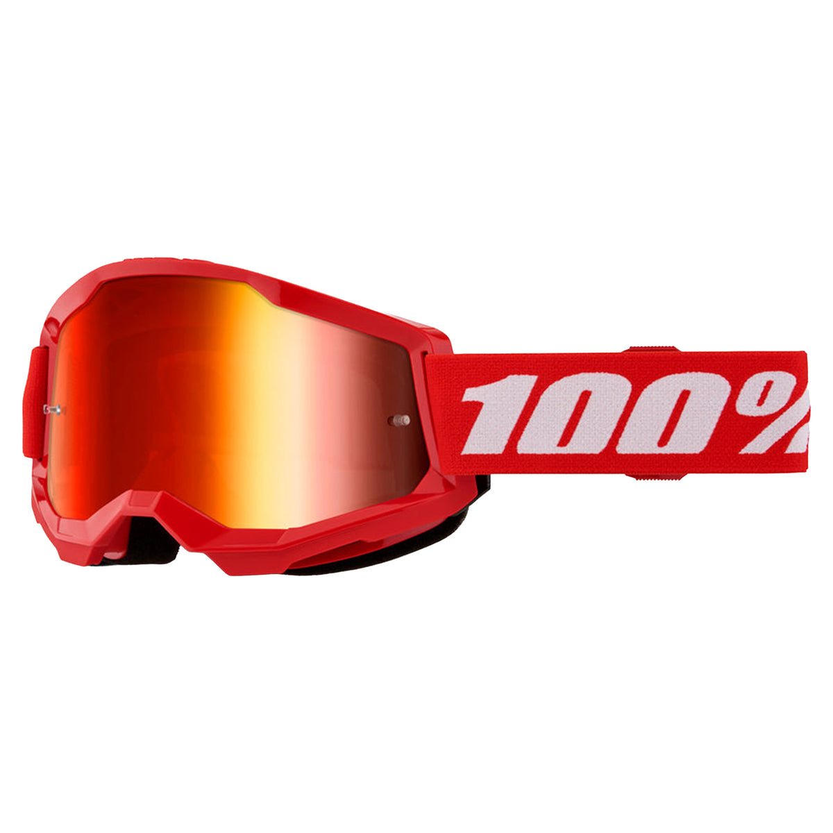 100 Percent Strata 2 Goggles - One Size Fits Most -  Red - Mirror Red Lens - Image 1