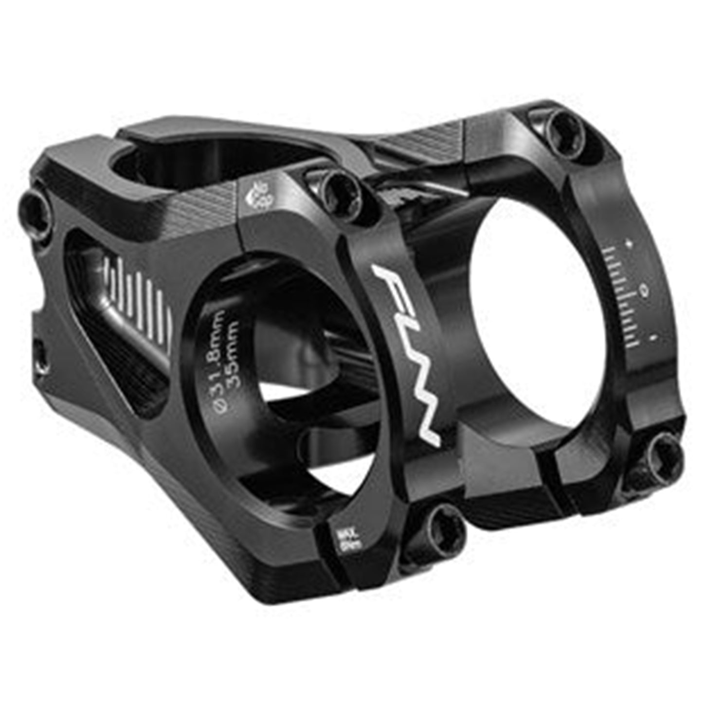 FUNN Equalizer Zero Stem - 1 1/8th Inch Steerer - 31.8mm - 35mm - 0 Degree - Black