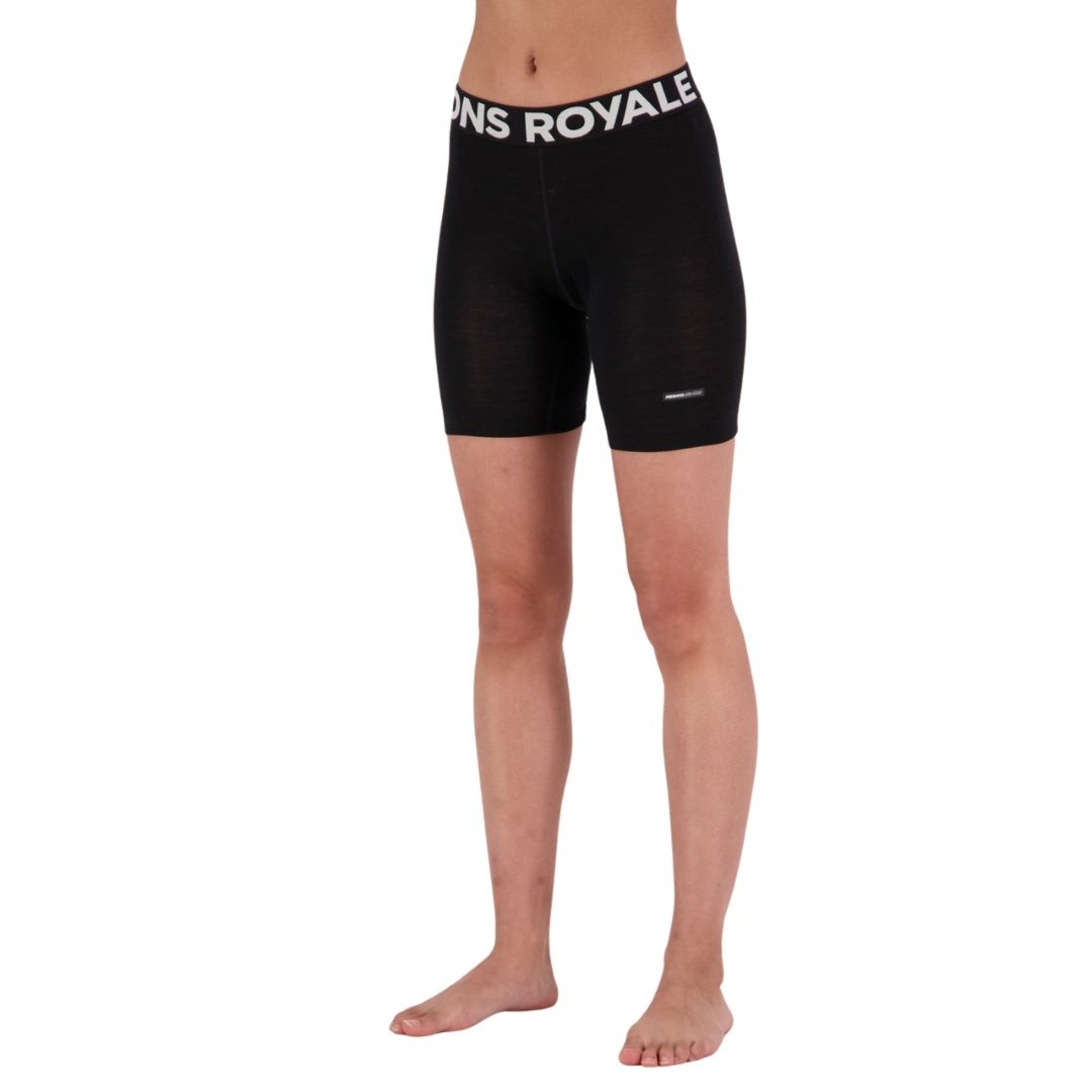 Mons Royale Women's Low Pro Merino Air-Con MTB Short Liner - Women's L - Black