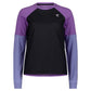 Mons Royale Women's Tarn Merino Bike Wind Jersey - S - Skyline / Bloom / Black