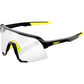 100 Percent S3 Sunglasses - One Size Fits Most - Gloss Black - Photochromic Lens