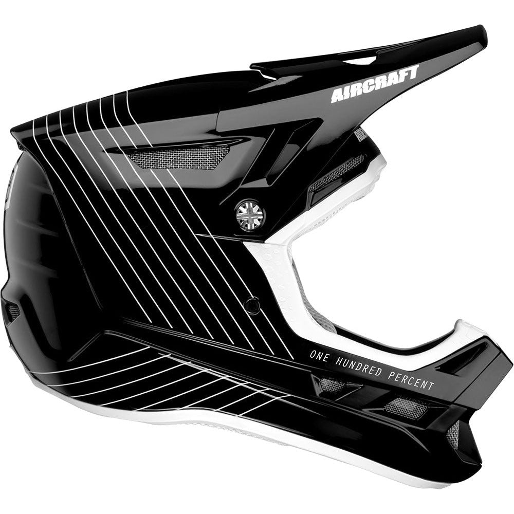 100 Percent Aircraft Composite Full Face Helmet - L - Silo