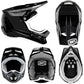 100 Percent Aircraft Composite Full Face Helmet - M - Silo