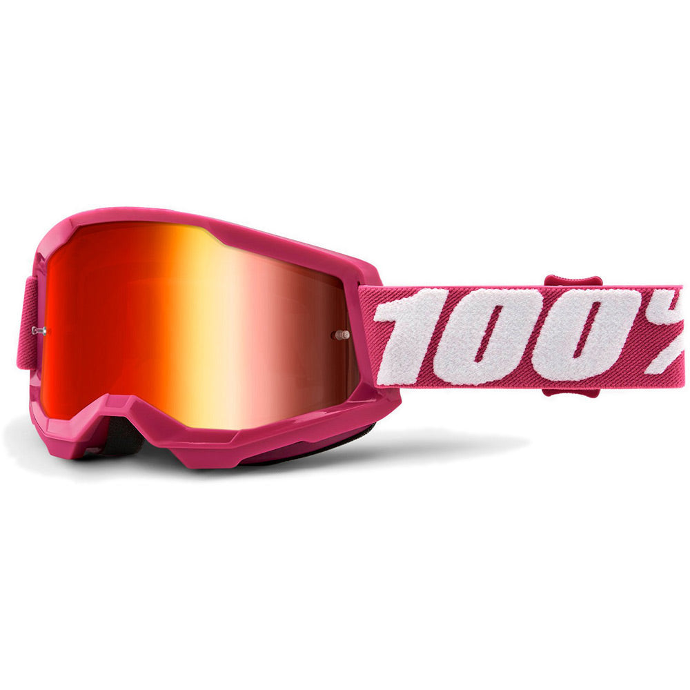 100 Percent Strata 2 Goggles - One Size Fits Most - Fletcher - Red Mirror Lens