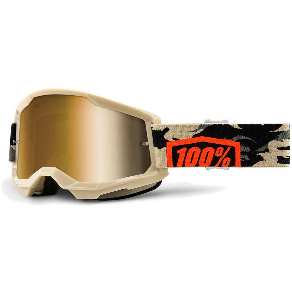 100 Percent Strata 2 Goggles - One Size Fits Most - Kombat - True Gold Lens