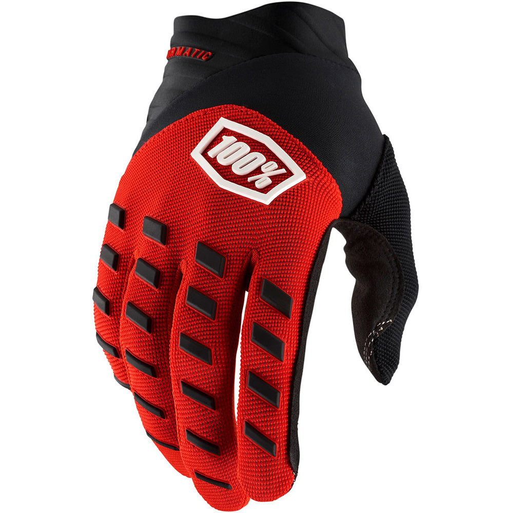 100 Percent Airmatic Glove - M - Red - Black