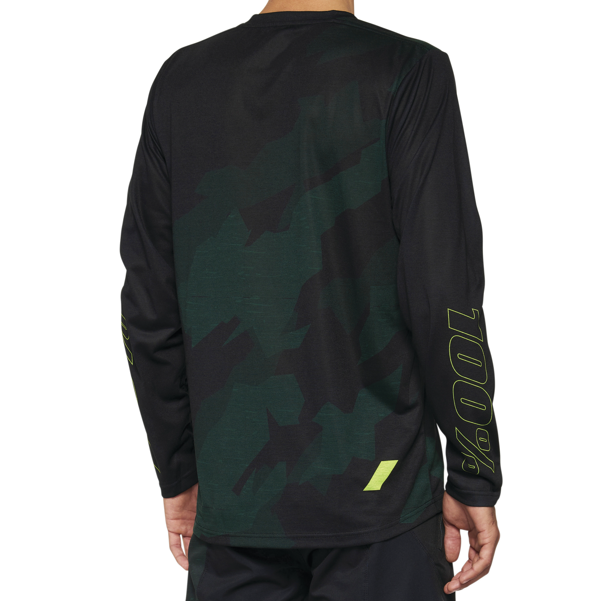 100 Percent Airmatic Limited Edition Long Sleeve Jersey - L - Black Camo - Image 2