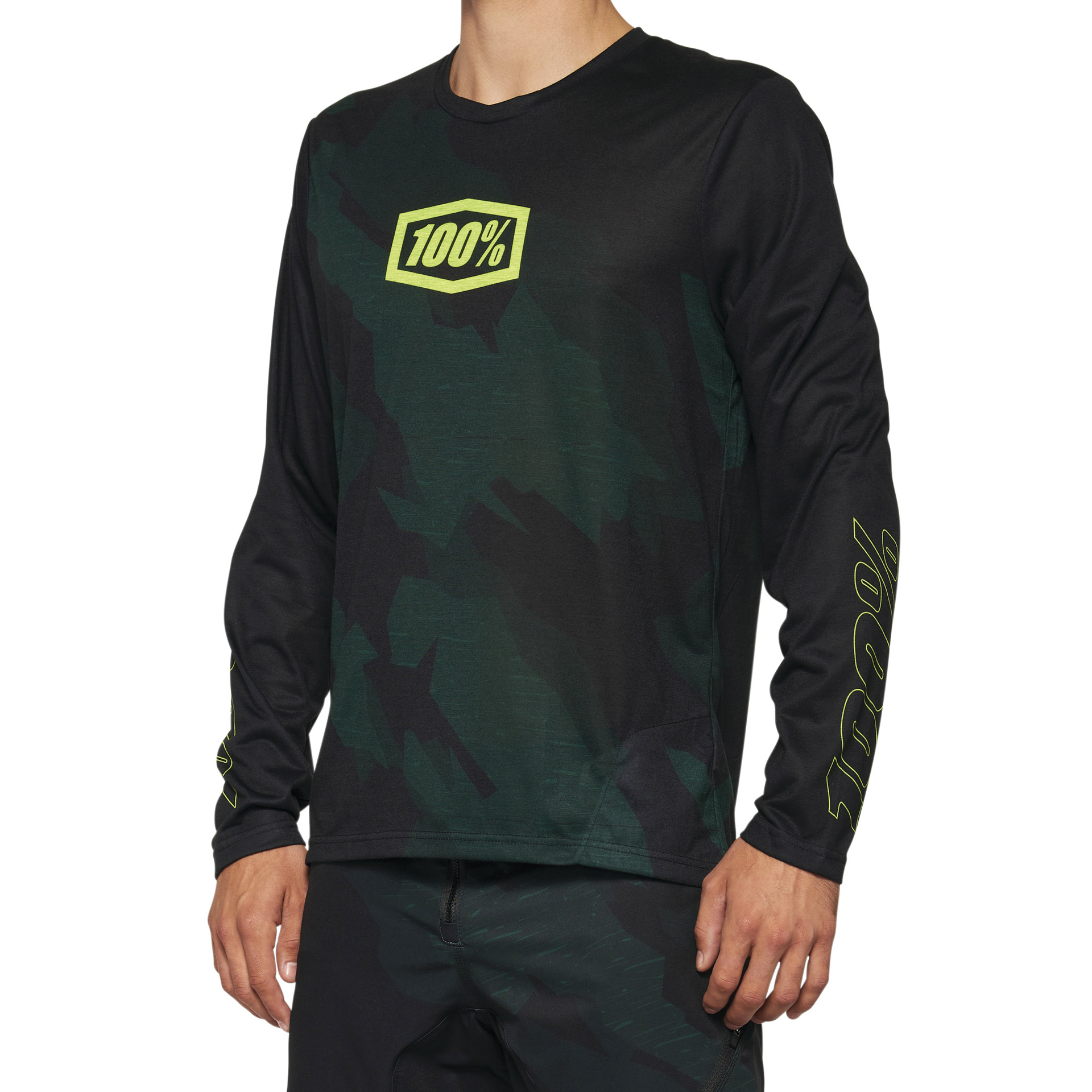 100 Percent Airmatic Limited Edition Long Sleeve Jersey - XL - Black Camo - Image 1
