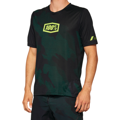 100 Percent Airmatic Limited Edition Short Sleeve Jersey - XL - Black Camo - Image 1