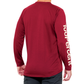 100 Percent Airmatic Long Sleeve Jersey - L - Merlot - Image 2