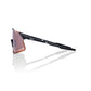 100 Percent Hypercraft Sunglasses - One Size Fits Most - Gloss Black - HiPER Silver Mirror Lens - Image 3