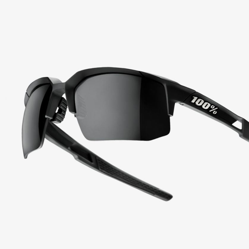 100 Percent Speedcoupe Sunglasses - One Size Fits Most - Soft Tact Black Smoke Lens