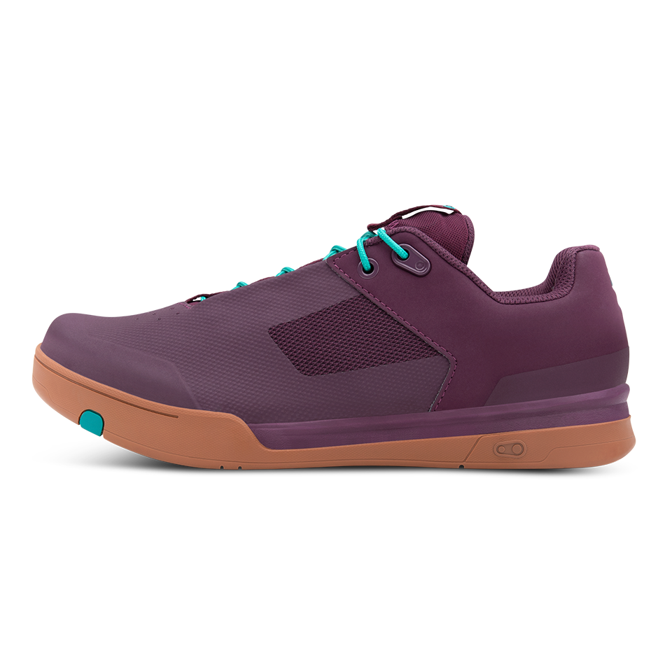 Crank Brothers Mallet Lace Clipless Shoes - US 10 - Purple - Teal Blue