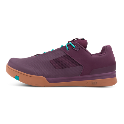 Crank Brothers Mallet Lace Clipless Shoes - US 6.5 - Purple - Teal Blue