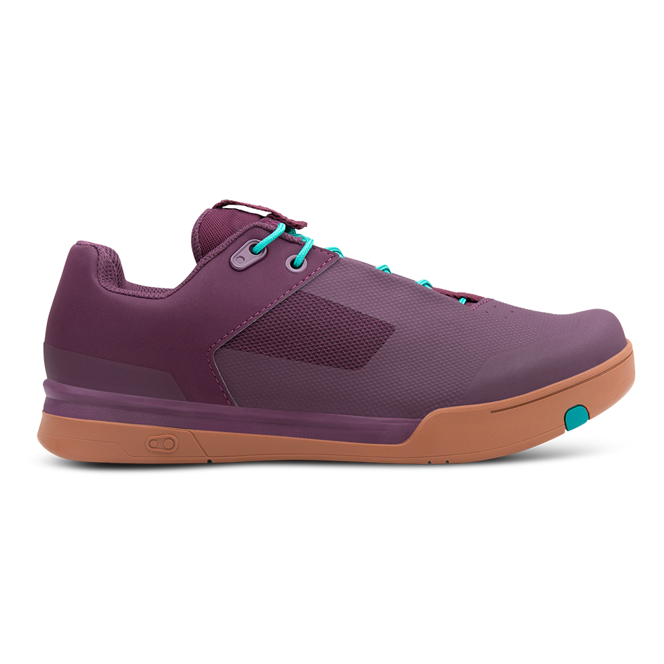 Crank Brothers Mallet Lace Clipless Shoes - US 12.5 - Purple - Teal Blue