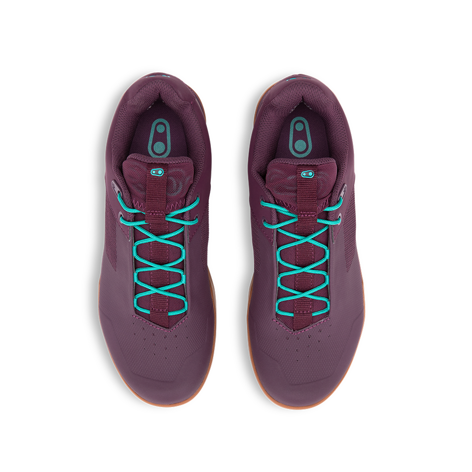 Crank Brothers Mallet Lace Clipless Shoes - US 14 - Purple - Teal Blue